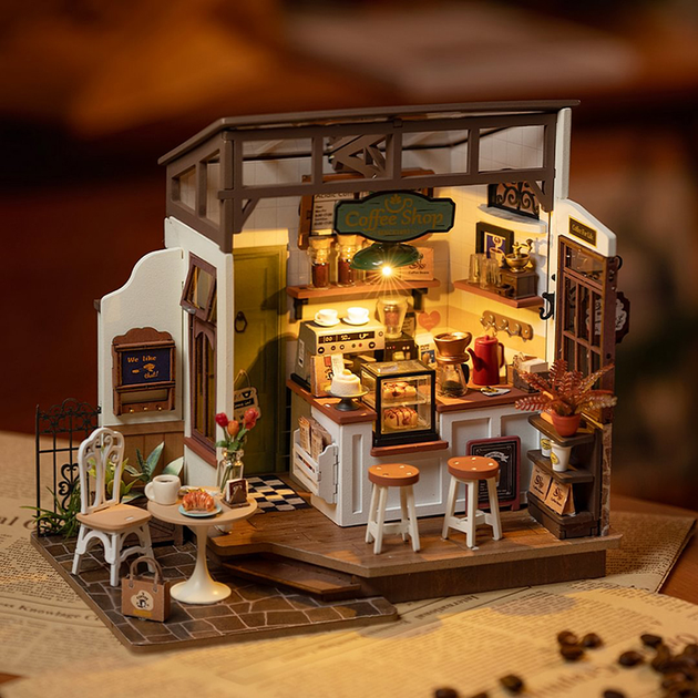 Конструктор Robotime DIY NO.17 Café DG162 (6946785119312) - зображення 5