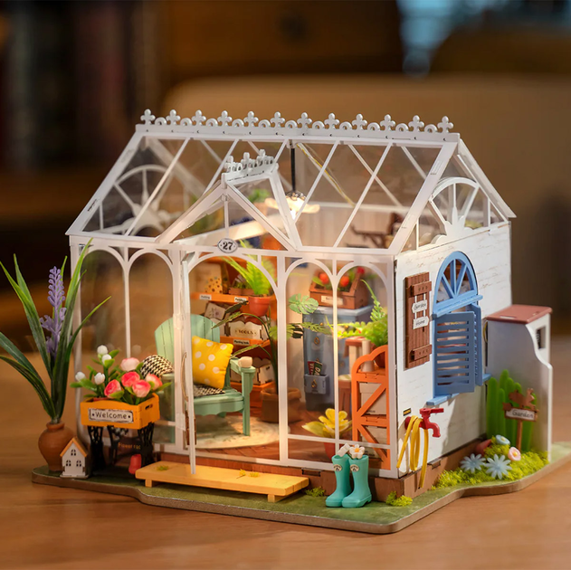Składane klocki Robotime DIY Dreamy Garden House DG163 (6946785119657) - obraz 7