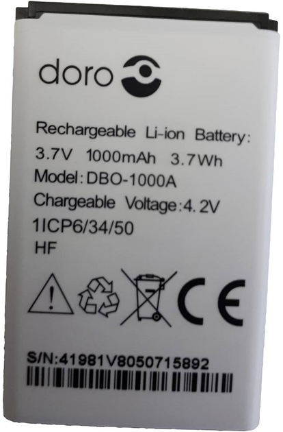Bateria Doro DBO-1000A do 1370/1372/2404 (380147) - obraz 1