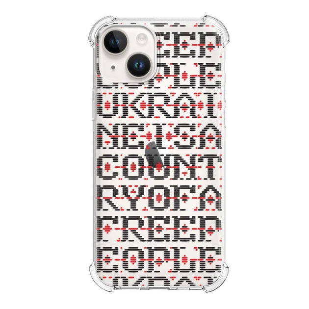 Cиліконовий чохол для iPhone 15 протиударний Вишивка - изображение 2