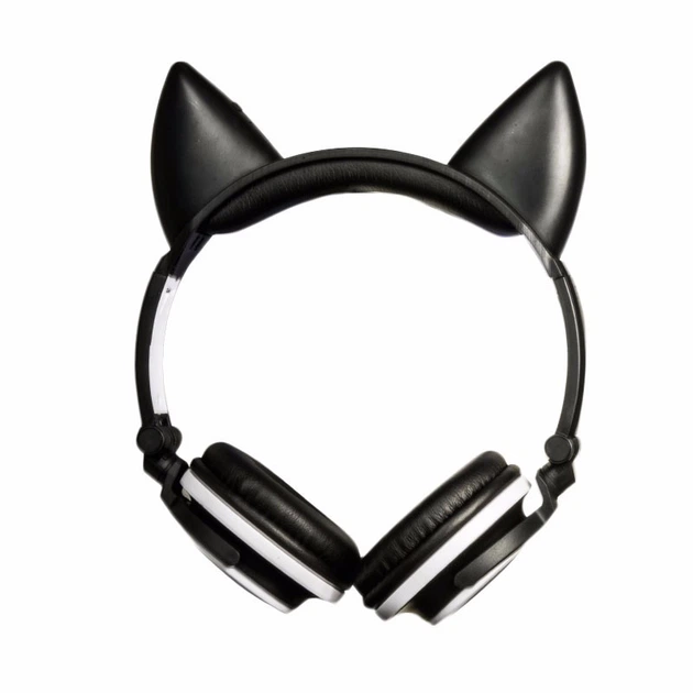 Наушники LINX BL108A Bluetooth наушники с кошачьей ушками LED Черные (SUN0479) - изображение 5