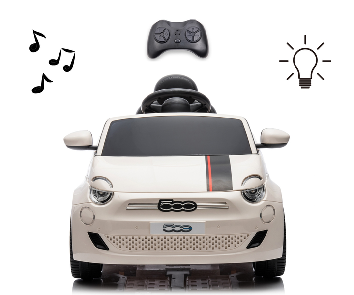 Samochód elektryczny dla dzieci Milly Mally Fiat 500e White 5916 (5901761129717) - obraz 10