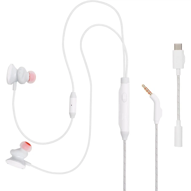 Наушники JBL Quantum 50C White (JBLQTUM50CWHT) - Фото 1 Наушники JBL Quantum 50C White (JBLQTUM50CWHT) - изображение 1