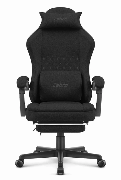 Ігрове крісло CABRO C503 Чорна тканина - Фото 2 Ігрове крісло CABRO C503 Чорна тканина - изображение 2