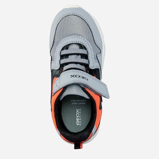 Sneakersy chłopięce na rzepy Geox J267NA0CE14-C0051 33 Szare (8050036985255) - obraz 4