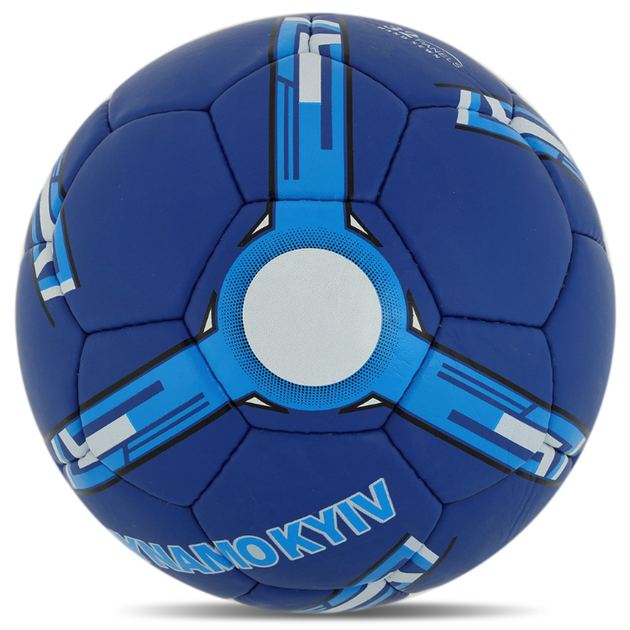 М'яч футбольний №5 PU Гріппі зшитий вручну BALLONSTAR DYNAMO KYIV FB-4084 (№5, PU, синьо-блакитний) - изображение 4