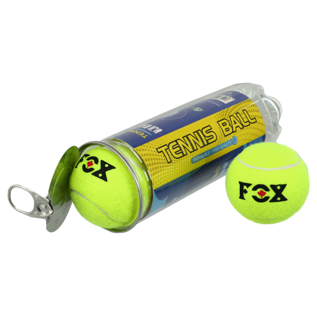 М'яч для великого тенісу 3шт FOX BT-9803 (гума, повсть, у вакуумній упаковці, салатовий) - зображення 6