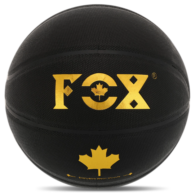 М'яч баскетбольний PU №7 FOX BA-8704 (PU, бутил, чорний) - изображение 3