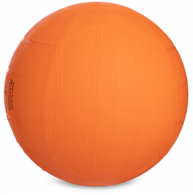 М'яч Dodgeball для гри у вишибалу Zelart №5 DB-3284 (гума, помаранчевий) - изображение 6