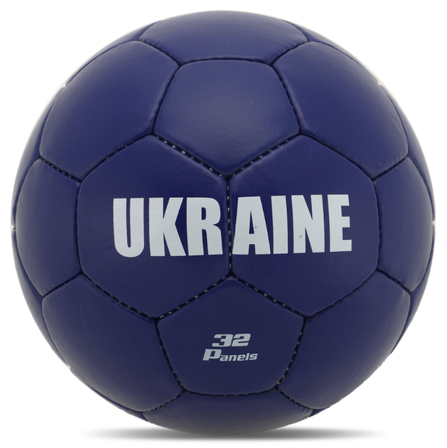 М'яч футбольний №5 PVC Гріппі зшитий вручну BALLONSTAR UKRAINE FB-9535 (PVC, №5, синьо-жовтий) - изображение 3