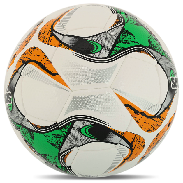 М'яч футбольний професійний ручне прошиття PU №5 SOCCERMAX FB-4069 (PU, біло-зелений) - Фото 4 М'яч футбольний професійний ручне прошиття PU №5 SOCCERMAX FB-4069 (PU, біло-зелений) - изображение 4