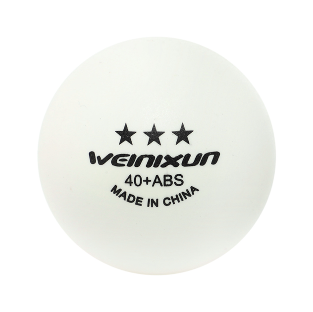 Набір м'ячів для настільного тенісу 10 шт WEINIXUN W003 3star (пластик, d-40мм, білий) - зображення 4