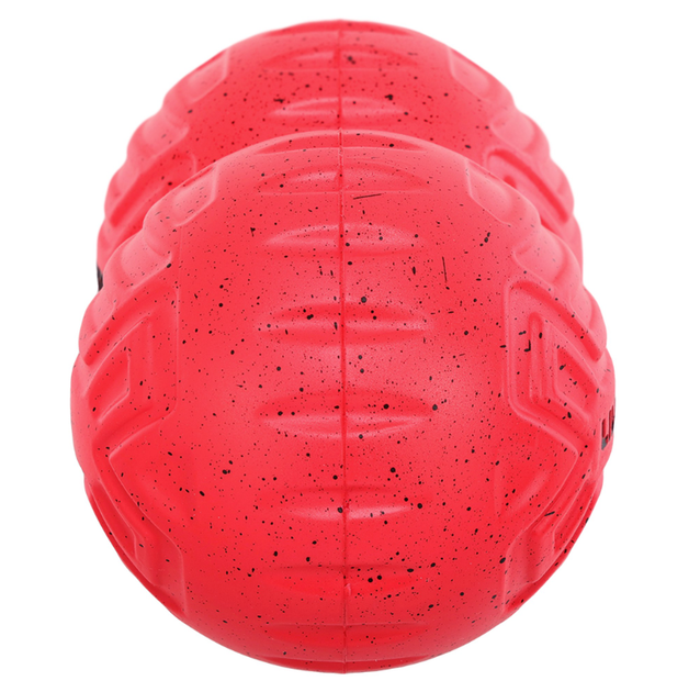 М'яч масажний подвійний для МФР та самомасажу Duoball LivePRO Peanut massage ball LP8509 ø19,4см червоний - зображення 5