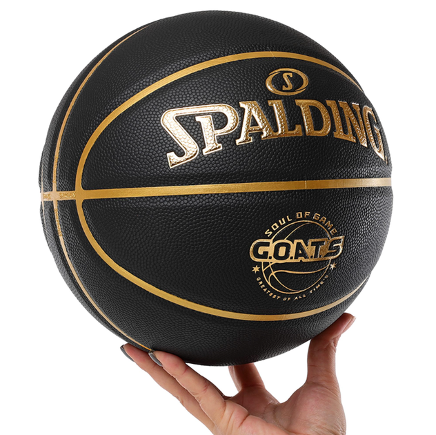 М'яч баскетбольний SPALDING G.O.A.T.S 77790Y розмір 7 чорний - Фото 7 М'яч баскетбольний SPALDING G.O.A.T.S 77790Y розмір 7 чорний - зображення 7