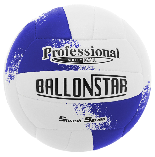 М'яч волейбольний ручне пошиття PU BALLONSTAR LG9489 (PU, №5, біло-синій) - изображение 3
