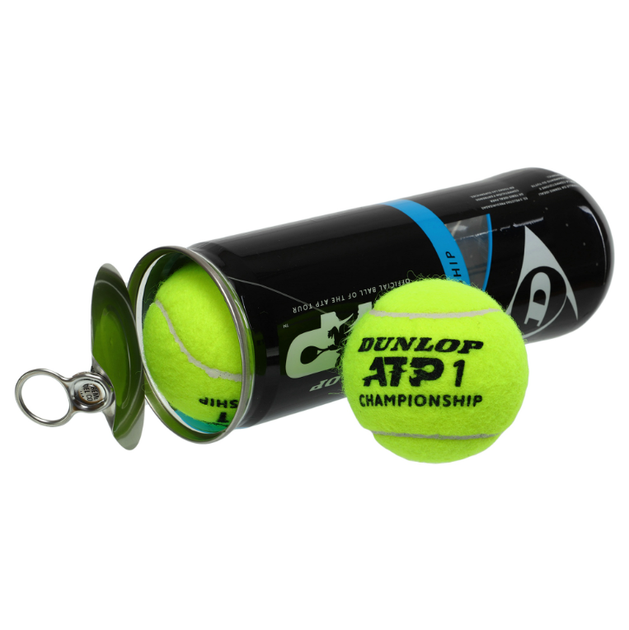 М'яч для великого тенісу DUNLOP ATP CHAMPIONSHIP (3шт) DL601332 (гума, повсть, у вакуумній упаковці, салатовий) - Фото 4 М'яч для великого тенісу DUNLOP ATP CHAMPIONSHIP (3шт) DL601332 (гума, повсть, у вакуумній упаковці, салатовий) - изображение 4