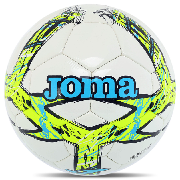 М'яч футбольний Joma DALI III 401412-216-T5 №5 TPU білий-жовтий - зображення 3