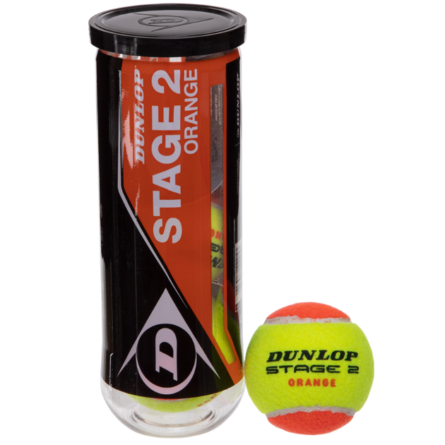 М'яч для великого тенісу DUNLOP STAGE 2 ORANGE DL601339 3шт (гума, повсть, у вакуумній упаковці, салатово-оранжевий) - Фото 3 М'яч для великого тенісу DUNLOP STAGE 2 ORANGE DL601339 3шт (гума, повсть, у вакуумній упаковці, салатово-оранжевий) - зображення 3