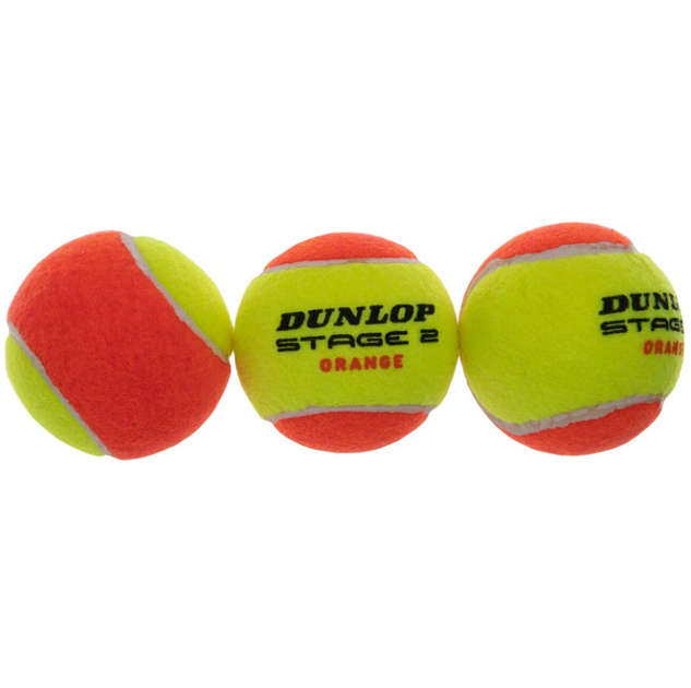 М'яч для великого тенісу DUNLOP STAGE 2 ORANGE DL601339 3шт (гума, повсть, у вакуумній упаковці, салатово-оранжевий) - Фото 5 М'яч для великого тенісу DUNLOP STAGE 2 ORANGE DL601339 3шт (гума, повсть, у вакуумній упаковці, салатово-оранжевий) - зображення 5