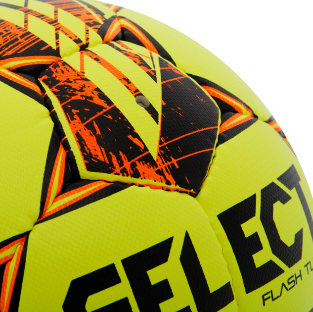М'яч футбольний PU ручне зшивання №4 SELECT FLASH TURF FIFA BASIC V23 FLASH-TURF-YOR (№4, жовто-помаранчевий) - Фото 6 М'яч футбольний PU ручне зшивання №4 SELECT FLASH TURF FIFA BASIC V23 FLASH-TURF-YOR (№4, жовто-помаранчевий) - изображение 6