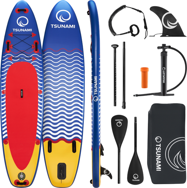 Надувная SUP доска TSUNAMI 350 см с веслом Wave (P-5907739314239) - Фото 1 Надувная SUP доска TSUNAMI 350 см с веслом Wave (P-5907739314239) - изображение 1