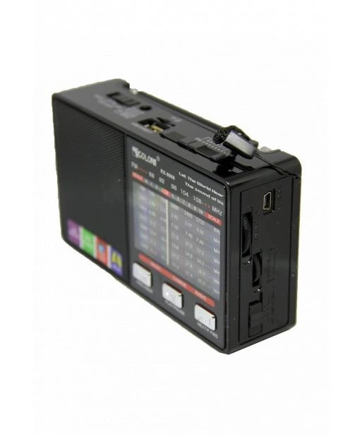 Радіоприймач акумуляторний, радіо Golon RX 8866 FM Usb Sd чорне MX-00007691 - зображення 3