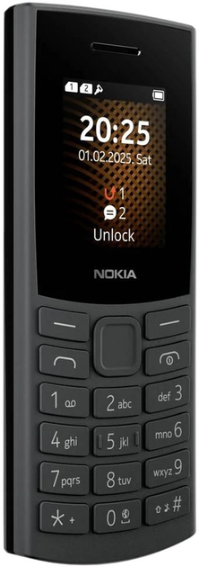 Мобільний телефон Nokia 105 (2025) DualSim 2G Charcoal (SP01Z07Z2076Y) - зображення 2