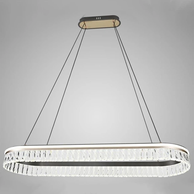 Люстра світлодіодна-LED овальна кришталева DIMMER Sneha (99659916055/1000 BLACK) - зображення 2