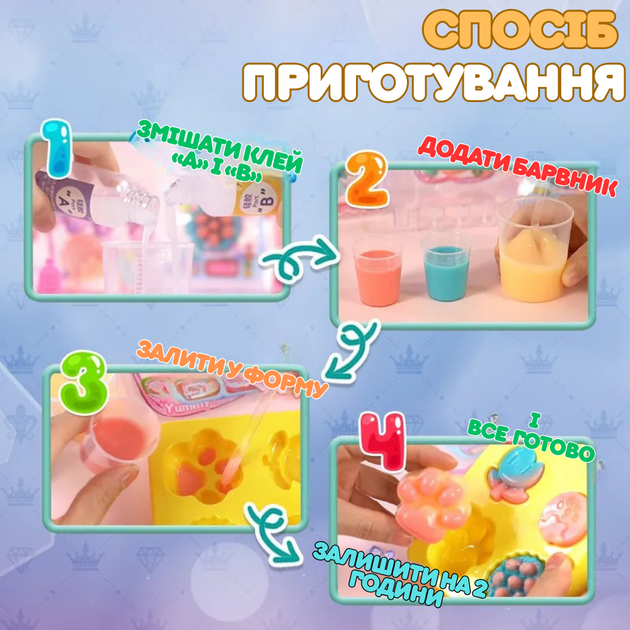 Набір для виготовлення сквішів Таба лапок антистресів, дитячий набір для творчості "Створи сквіш сам" 6 штук - зображення 7