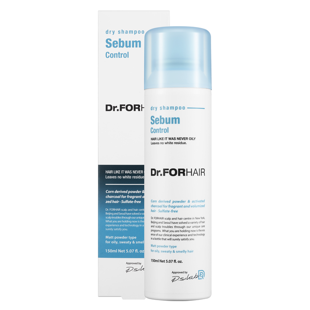 Сухий шампунь для зменшення шкірного сала Dr.FORHAIR Sebum Dry Shampoo, 150мл - Фото 1 Сухий шампунь для зменшення шкірного сала Dr.FORHAIR Sebum Dry Shampoo, 150мл - зображення 1