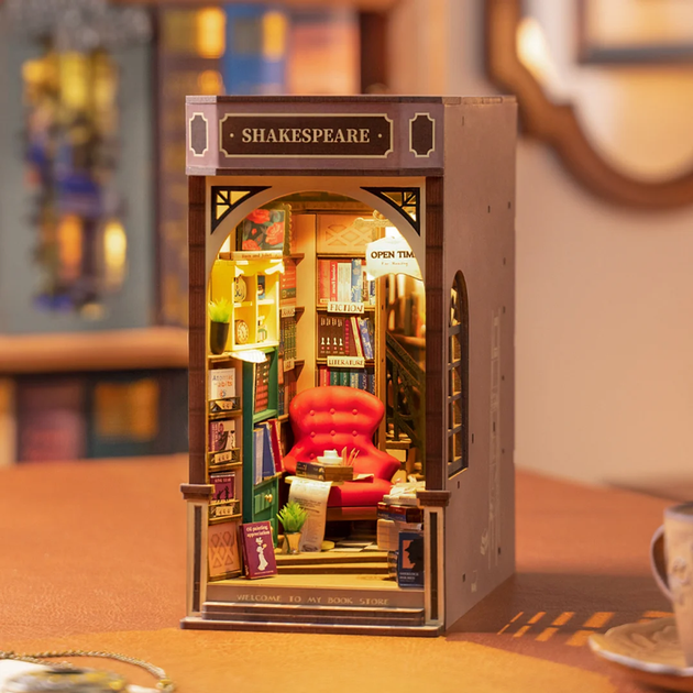 Składane klocki Robotime DIY Bookstore TGB07 (6946785119756) - obraz 4