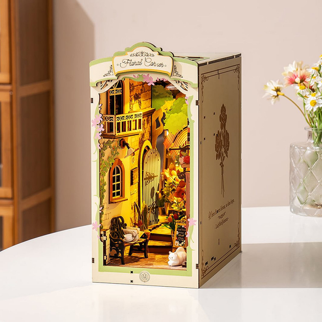 Składane klocki Robotime DIY Floral Corner TGB09 (6946785121292) - obraz 4