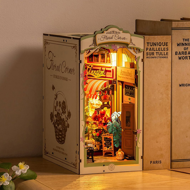 Składane klocki Robotime DIY Floral Corner TGB09 (6946785121292) - obraz 5