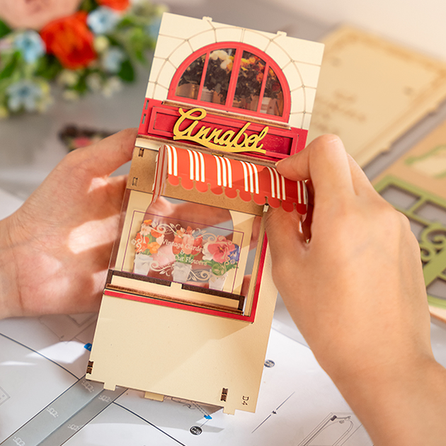 Składane klocki Robotime DIY Floral Corner TGB09 (6946785121292) - obraz 7