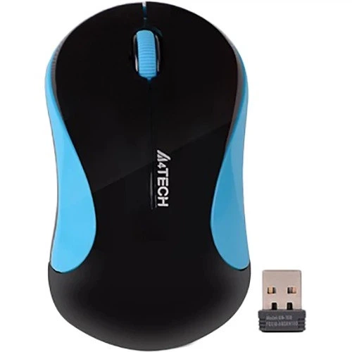 Миша бездротова A4Tech G3-270N Black/Blue USB V-Track чорно-блакитний 33729 - зображення 6