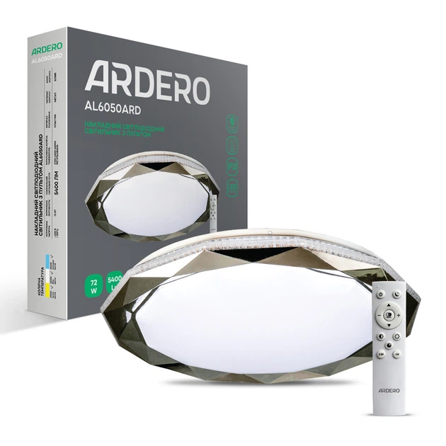 Світлодіодний світильник Ardero AL6050ARD LEGEND 72Вт - Фото 1 Світлодіодний світильник Ardero AL6050ARD LEGEND 72Вт - зображення 1