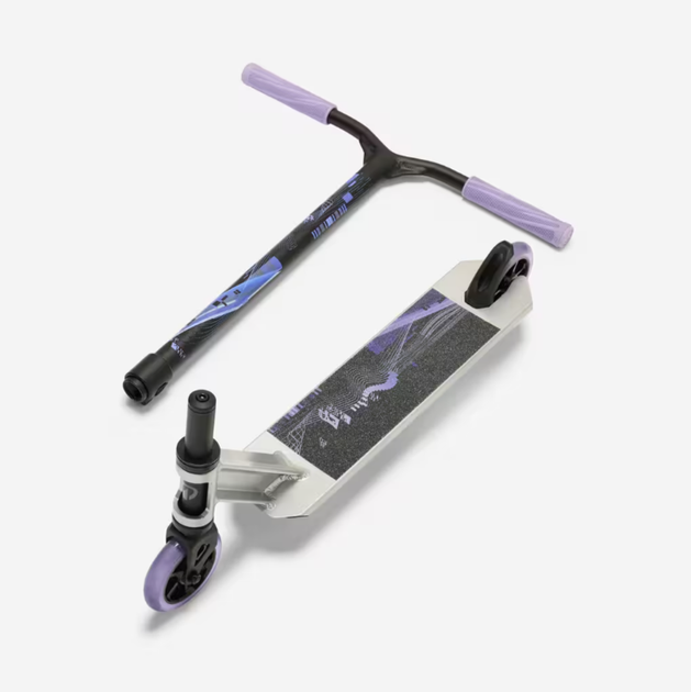 Детский Трюковый Самокат OXELO MF520 Burning Серебристый - изображение 2