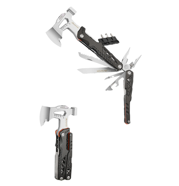 Мультитул Молоток Сокира JB Tactical Multitool 24 в 1 Чорний JB-11 Кобура на Пояс - зображення 2