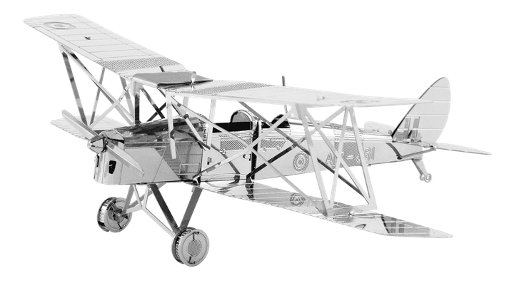 Металевий 3D конструктор "Біплан Tiger Moth", Metal Earth, MMS066 - Фото 1 Металевий 3D конструктор "Біплан Tiger Moth", Metal Earth, MMS066 - зображення 1