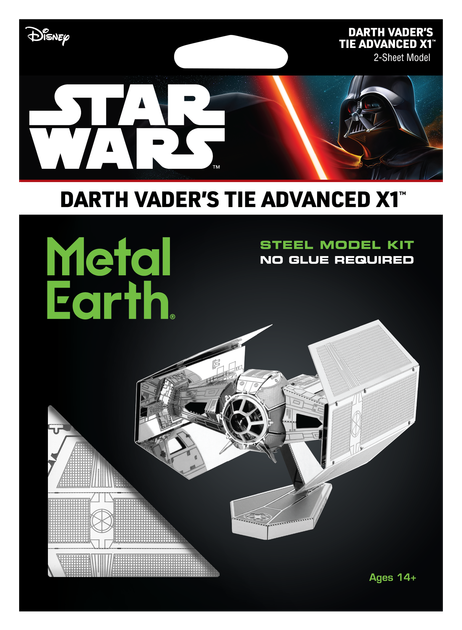 Металевий 3D конструктор "Star Wars Darth Vader`s TIE Fighter" - Фото 7 Металевий 3D конструктор "Star Wars Darth Vader`s TIE Fighter" - зображення 7