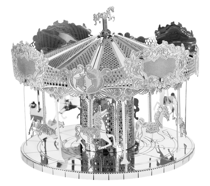 Металлический 3D конструктор "Карусель", Metal Earth, MMS089 - Фото 1 Металлический 3D конструктор "Карусель", Metal Earth, MMS089 - изображение 1