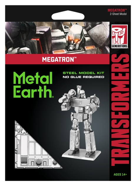 Металевий 3D конструктор "Megatron Transformers", Metal Earth, MMS303 - Фото 7 Металевий 3D конструктор "Megatron Transformers", Metal Earth, MMS303 - зображення 7
