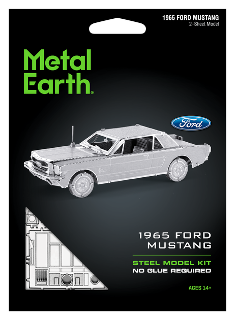 Металлический 3D конструктор "Автомобиль 1965 Ford Mustang" - изображение 7