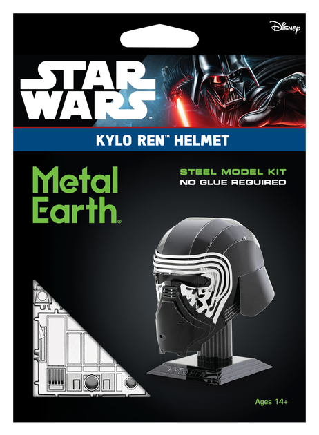 Металлический 3D конструктор "Шлем Кайло Рена", Metal Earth, MMS319 - Фото 4 Металлический 3D конструктор "Шлем Кайло Рена", Metal Earth, MMS319 - изображение 4