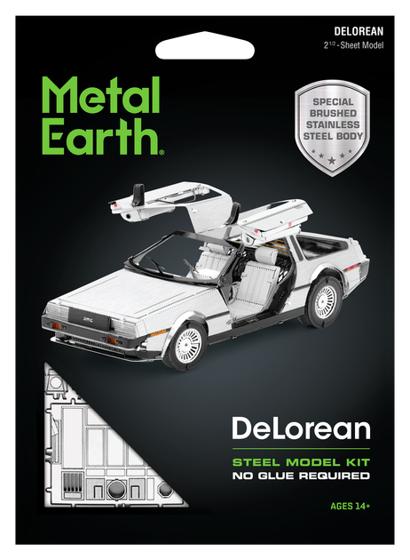 Металлический 3D конструктор Metal Earth "Машина времени DeLorean" из фильма "Назад в будущее" (MMS181) - изображение 9
