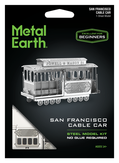 Металлический 3D конструктор "Кабельный трамвай Сан-Франциско", Metal Earth, MMS002 - изображение 7