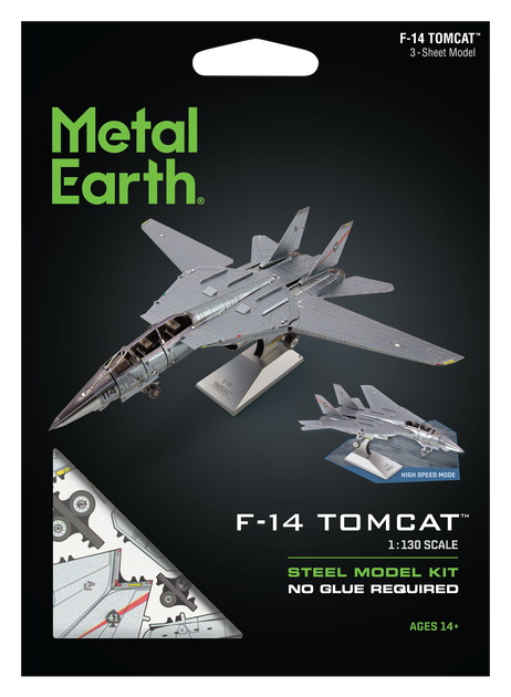 Металлический 3D конструктор "Истребитель F-14 Tomcat", Metal Earth, MMS458 - изображение 7