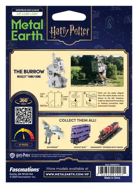 Металевий 3D конструктор "Harry Potter - Будинок "Нора" - зображення 8