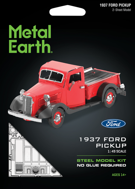 Металлический 3D конструктор "1937 Ford Pickup", Metal Earth, MMS199 - Фото 7 Металлический 3D конструктор "1937 Ford Pickup", Metal Earth, MMS199 - изображение 7