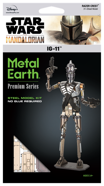 Металлический 3D конструктор "Звёздные Войны - Мандалорец IG-11", Metal Earth, ICX213 - изображение 6